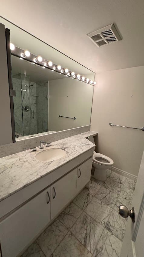 Spotless kitchen countertops and sink