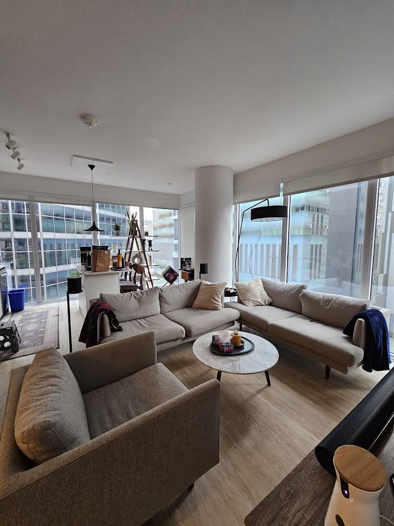 Freshly cleaned bathroom vanity